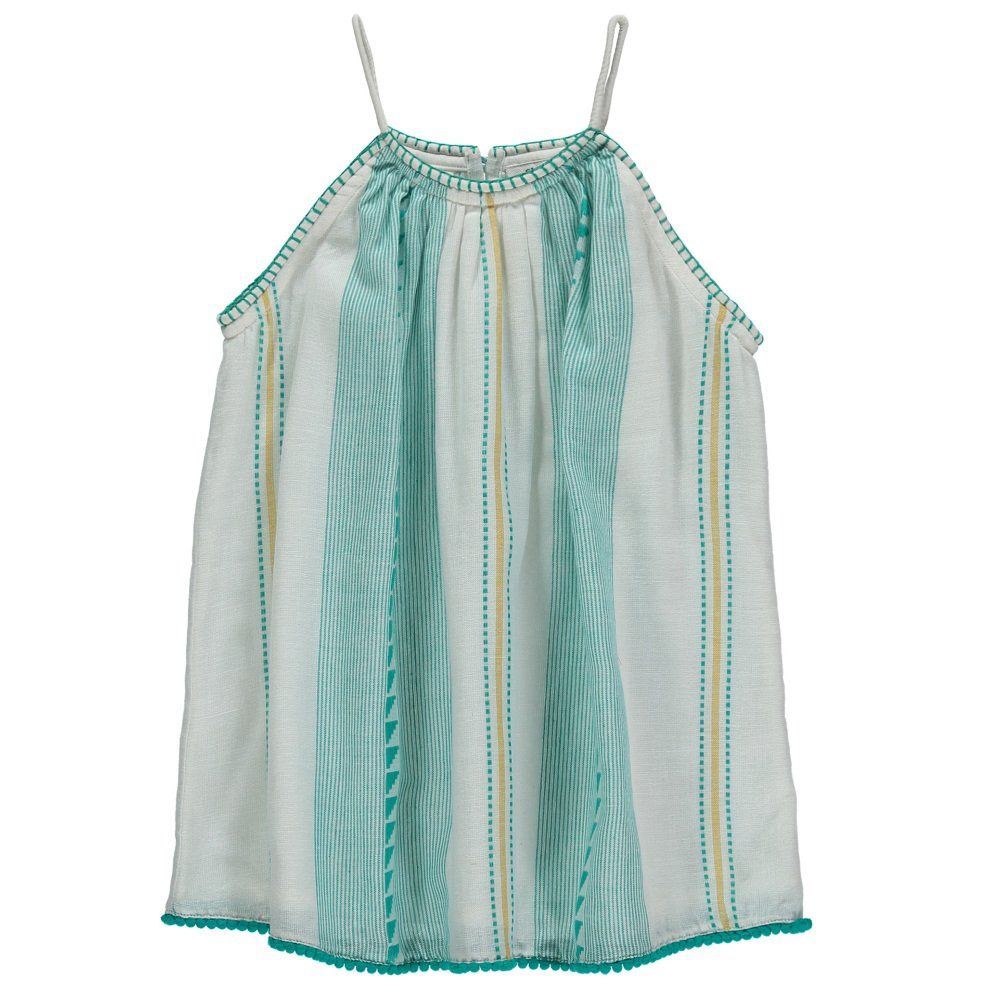 Sunchild - Top Rayures Coton Guri - Fille - Vert d'eau