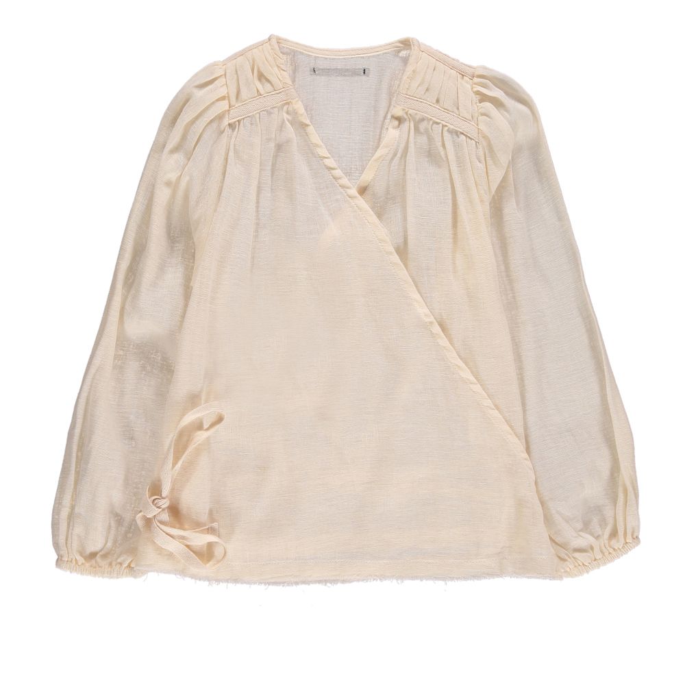 Little Creative Factory - Blouse Cache-Cœur Fairy - Fille - Ecru