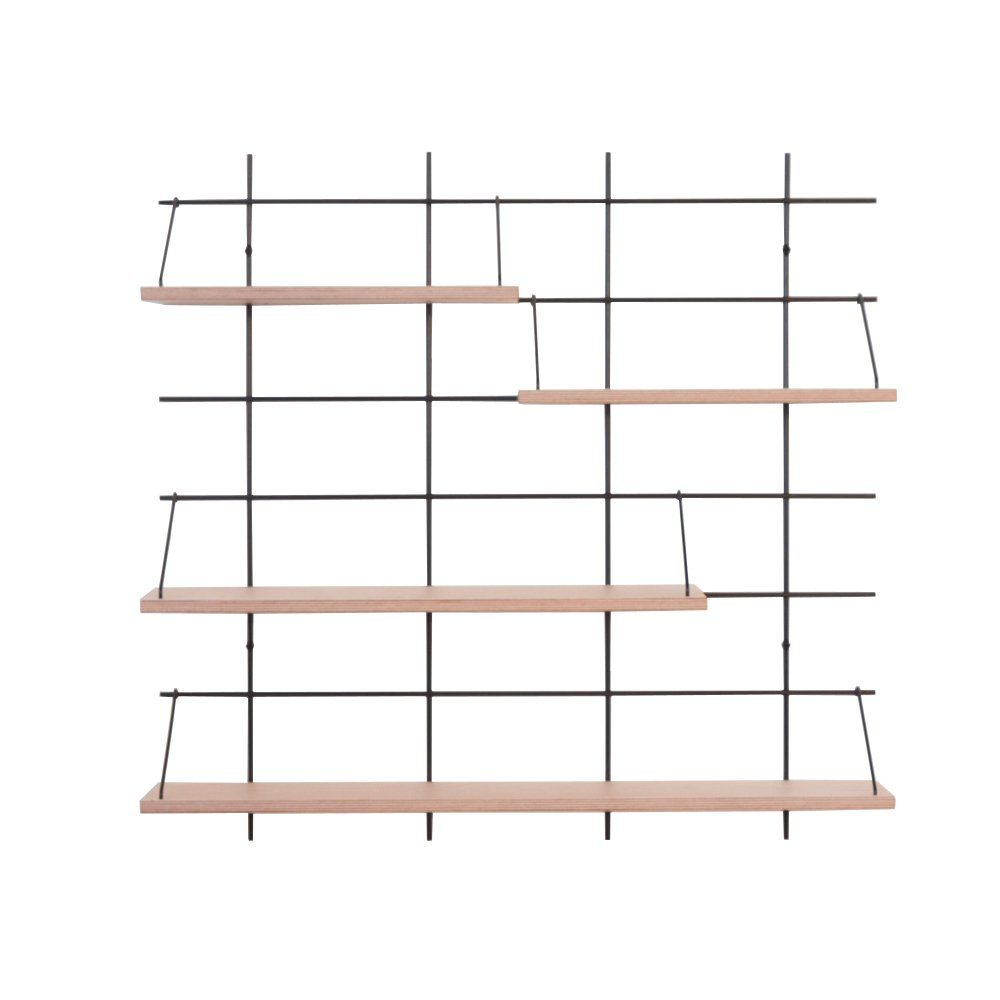 Gassien - Etagère 7 Louison noire - Bouleau