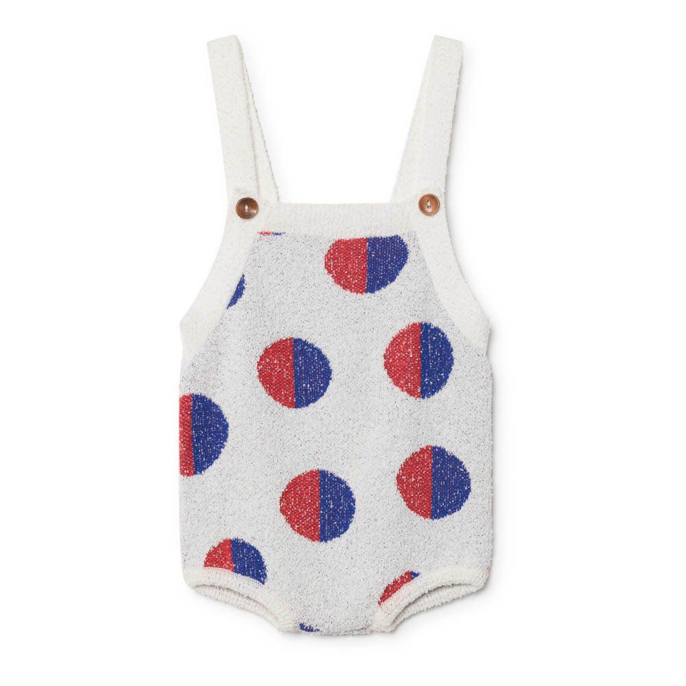 Bobo Choses - Barboteuses Maille Arbres - Fille - Blanc