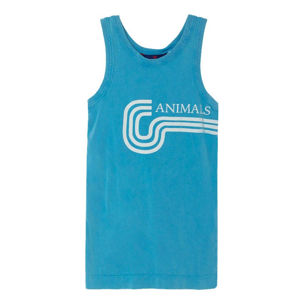 The Animals Observatory - Robe Débardeur Animals Jersey Gazel - Fille - Bleu azur