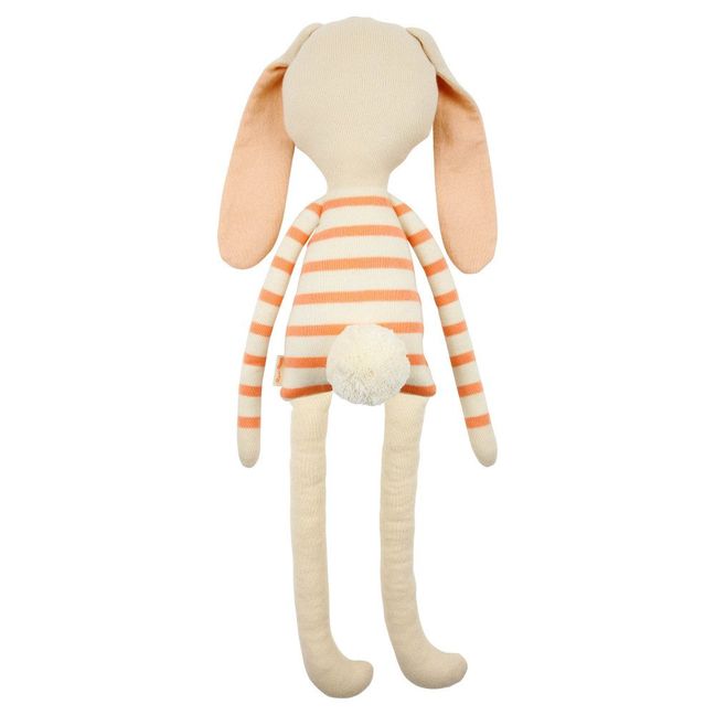 Striped Knit Rabbit Soft Toy