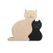 Puzzle décoratif chats en bois d'érable- Miniature produit n°0