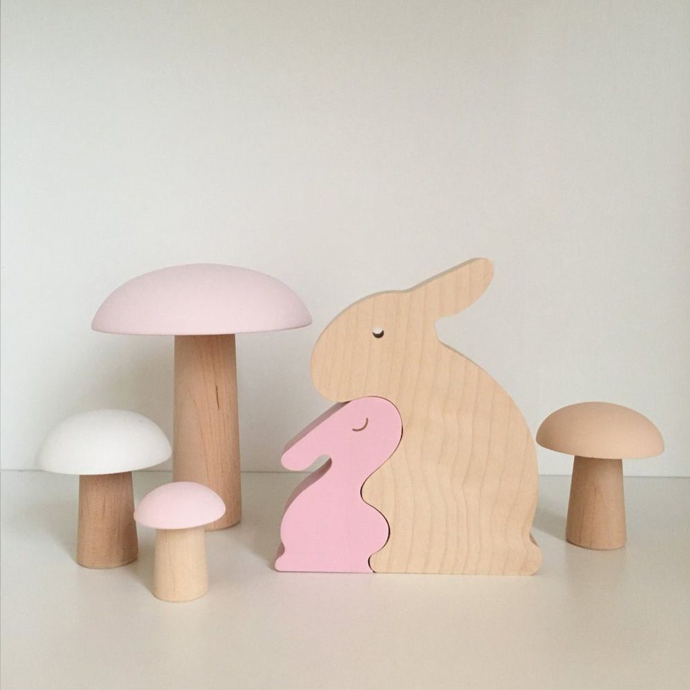 Puzzle aus Holz Hase- Produktbild Nr. 1