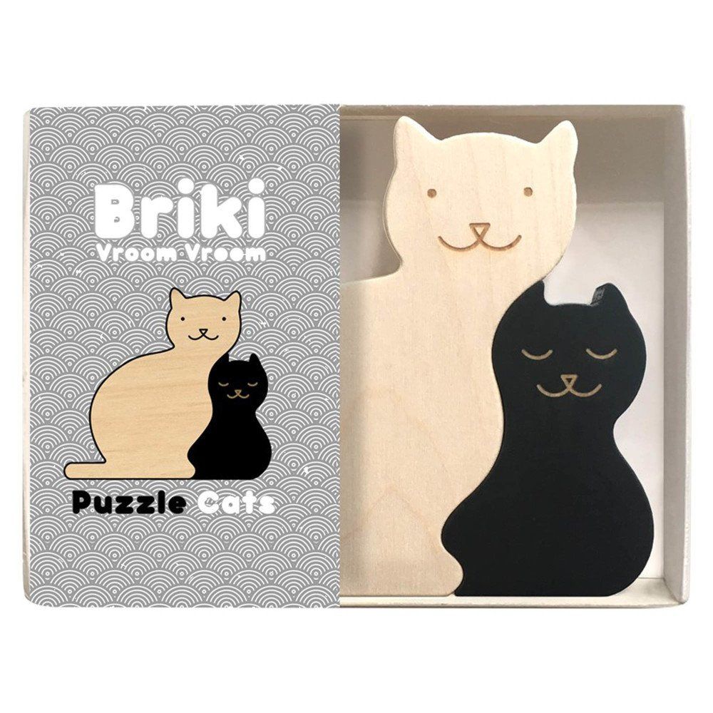 Puzzle décoratif chats en bois d'érable- Image produit n°3