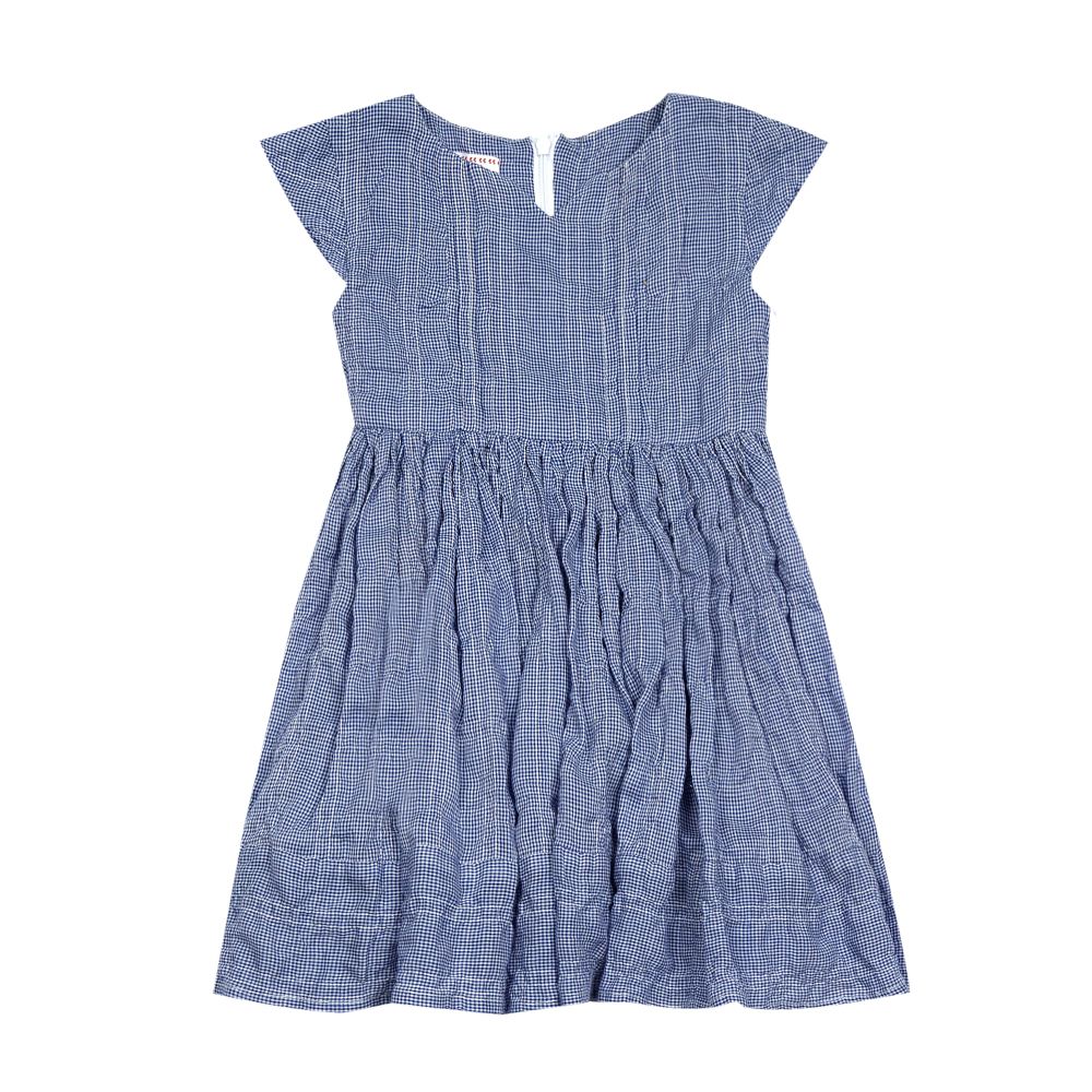 Morley - Robe Pied-de-Poule Hailey - Fille - Bleu