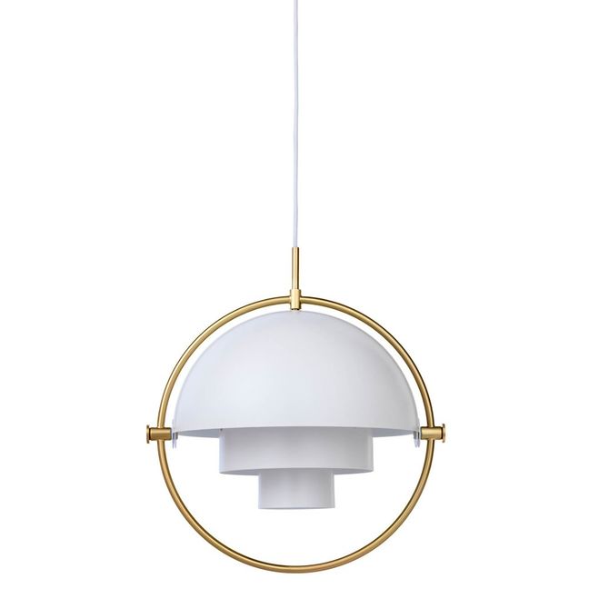 Pendelleuchte Multi-Lite, Louis Weisdorf, 1972 | Weiß