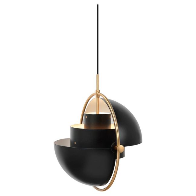 Pendelleuchte Multi-Lite, Louis Weisdorf, 1972 | Kohle