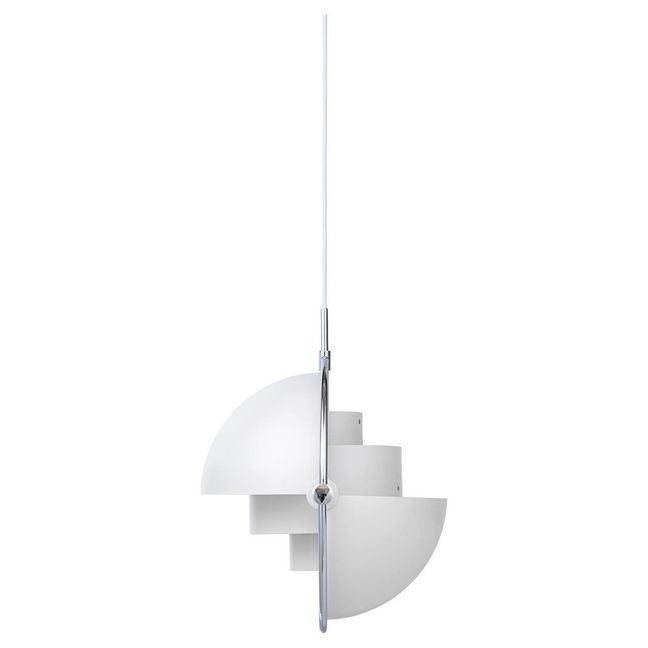 Pendelleuchte Multi-Lite, Louis Weisdorf, 1972 | Weiß