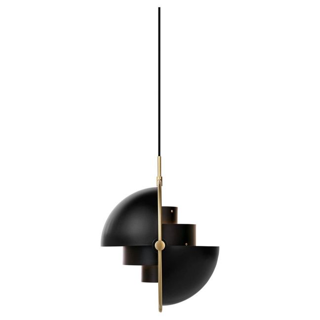 Pendelleuchte Multi-Lite, Louis Weisdorf, 1972 | Kohle