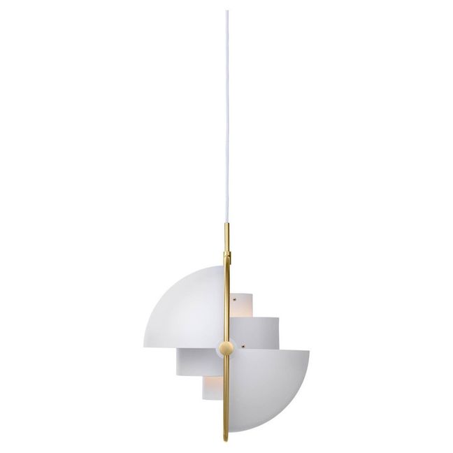 Pendelleuchte Multi-Lite, Louis Weisdorf, 1972 | Weiß