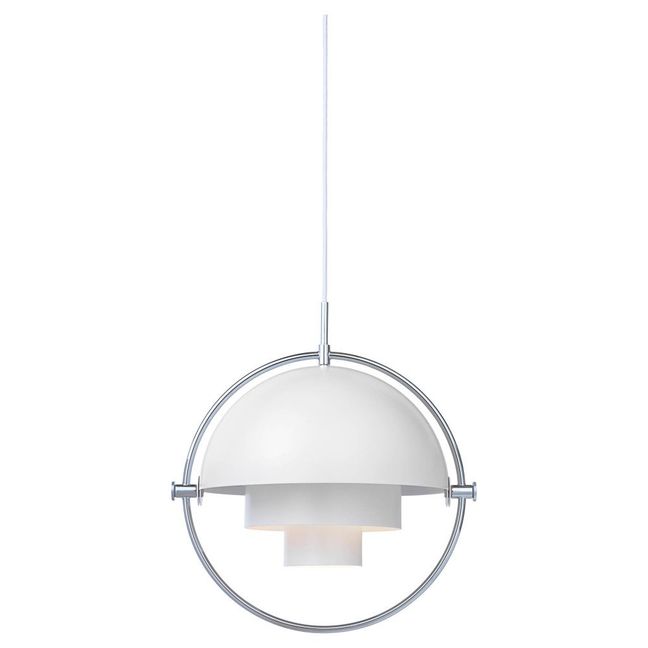 Pendelleuchte Multi-Lite, Louis Weisdorf, 1972 | Weiß