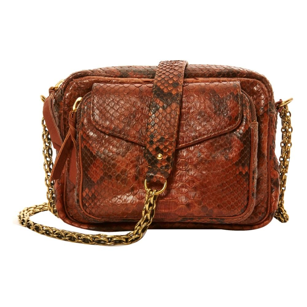 Claris Virot - Sac Charly Python - Femme - Marron