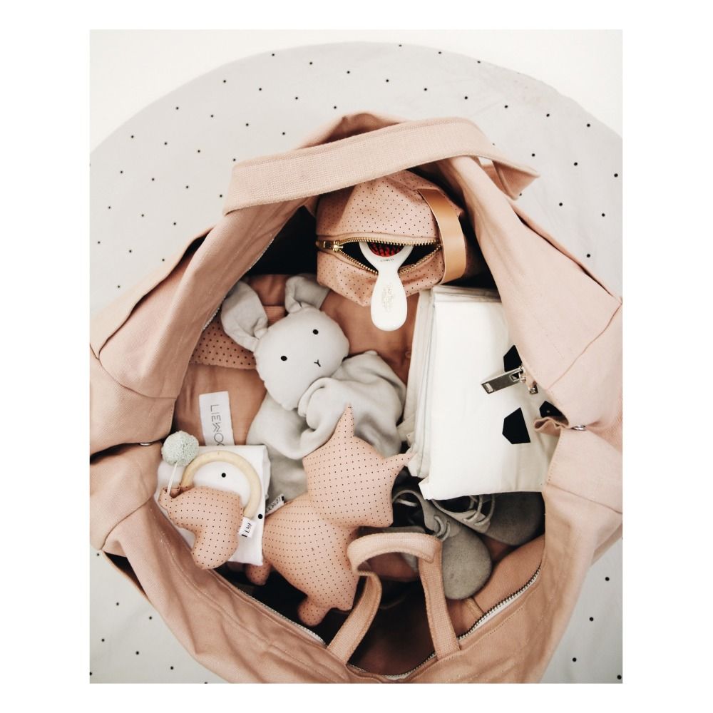 Agnete Organic Cotton Rabbit Soft Toy Pink- Product image n°1