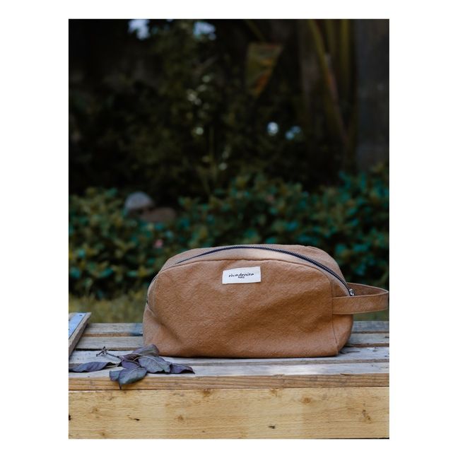 Trousse de toilette Hermel en coton | Tabac