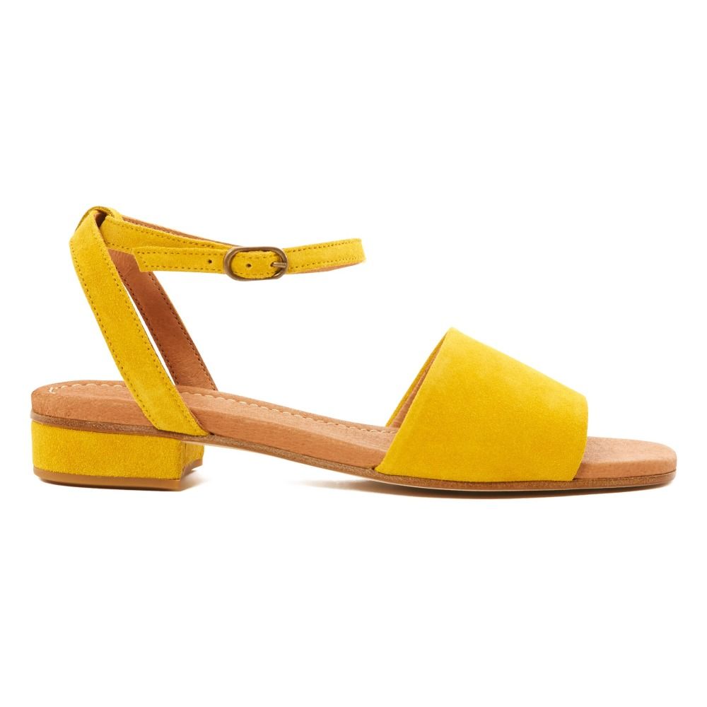 Sessun - Sandales Croute de Cuir Holiday - Fille - Jaune moutarde