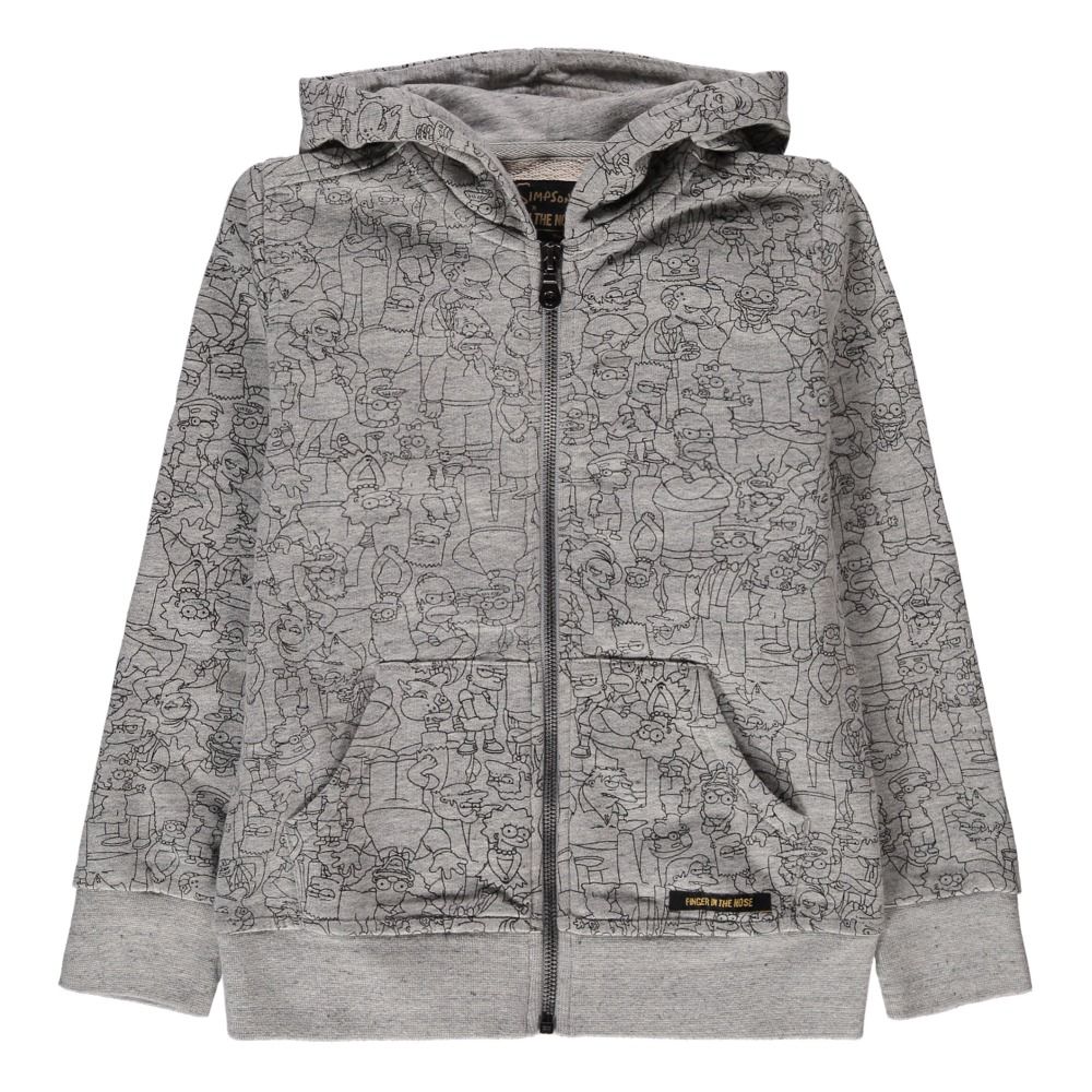 Finger in the nose - Sweat Zippé Simpson Hayden - Fille - Gris