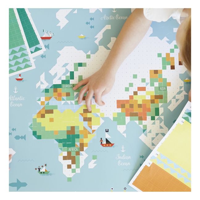 Poster sticker Carte du monde