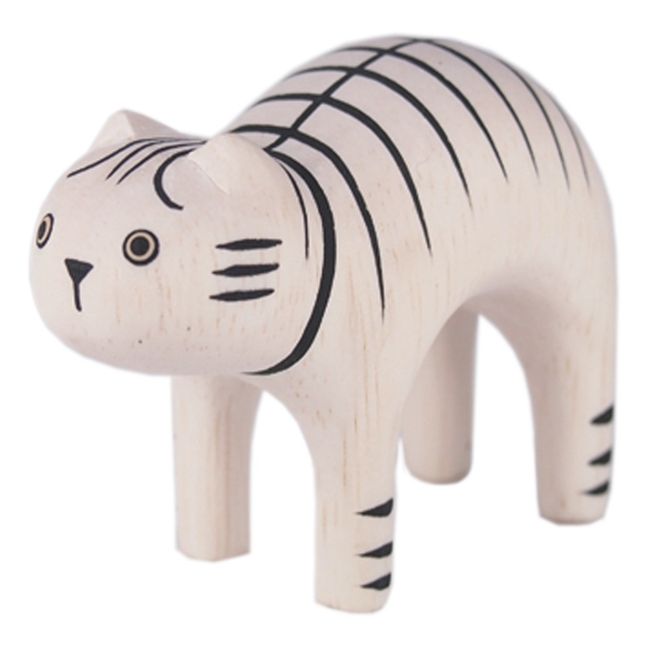 Holzfigur Katze