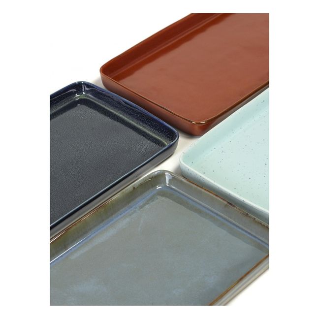 Plato rectangular 37,3x19,9 cm Terre de rêves | Azul Noche