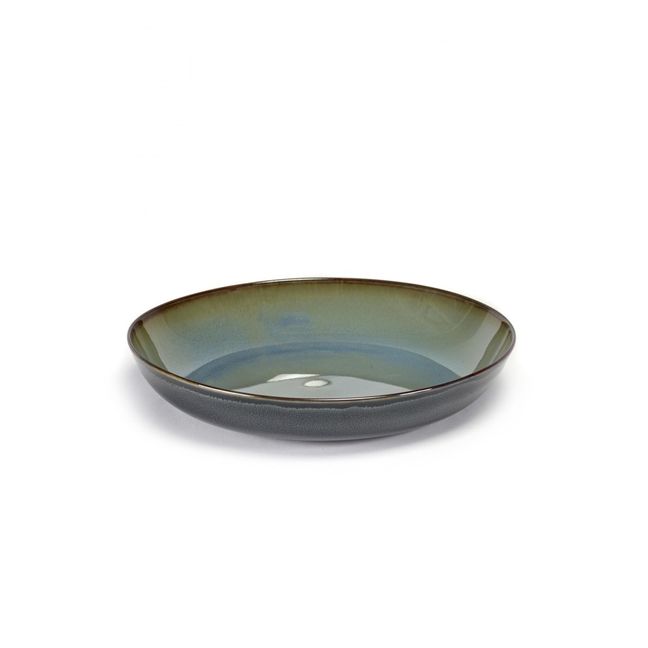 Piatto fondo Terre de reves diametro 23.5cm | Blu