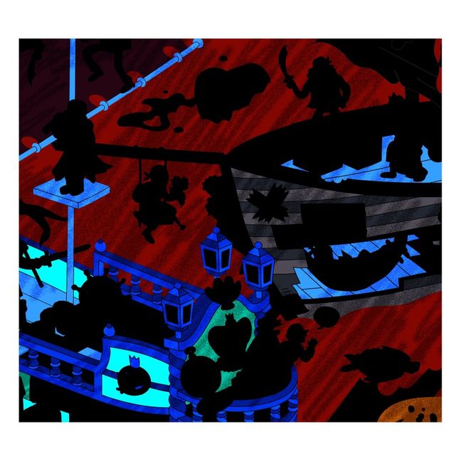 Poster à colorier Géant Pirates