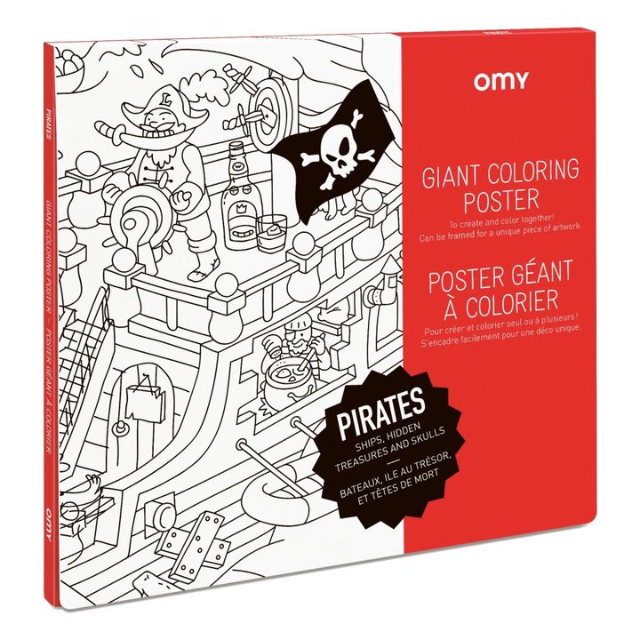 Poster à colorier Géant Pirates- Image produit n°0