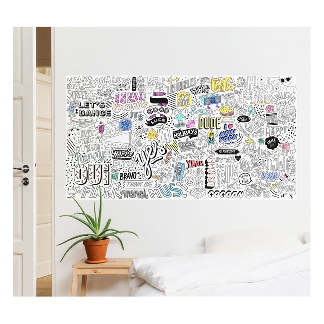 Street Art Giant Colouring Poster
