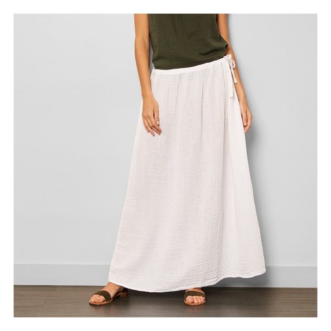 Falda Larga Ava - Colección Chica y Mujer | White S001