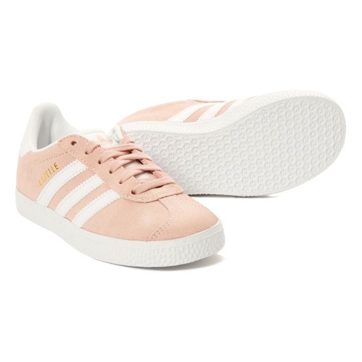 Adidas Gazelle Lace-Up Suede Sneakers - Pink Smallable