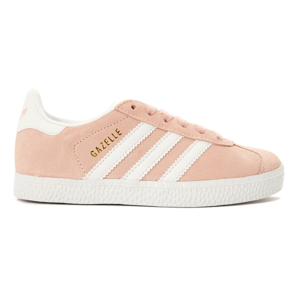 Adidas Gazelle Lace-Up Suede Sneakers - Pink Smallable
