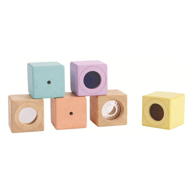 Cubi sensoriali pastello - Set da 6