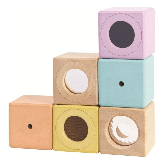 Cubi sensoriali pastello - Set da 6