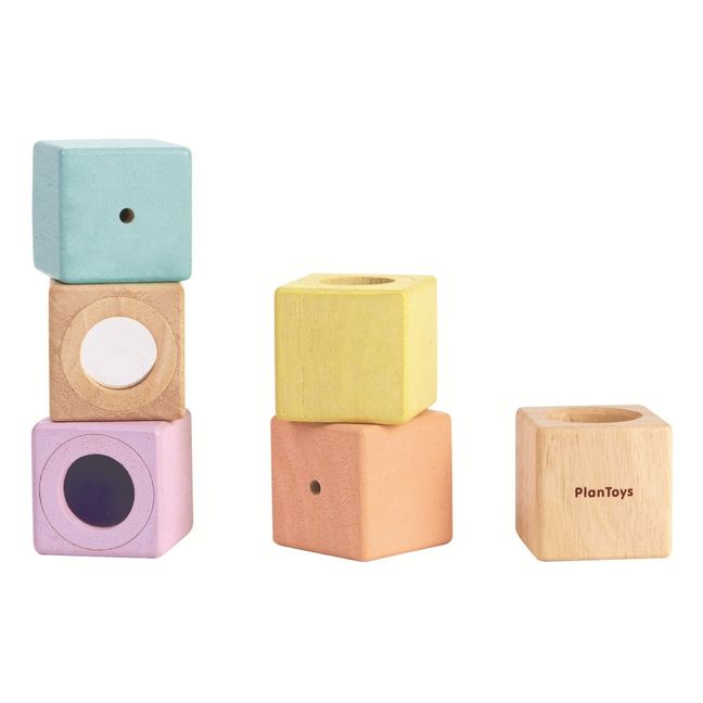 Bloques sensoriales pastel - Set de 6