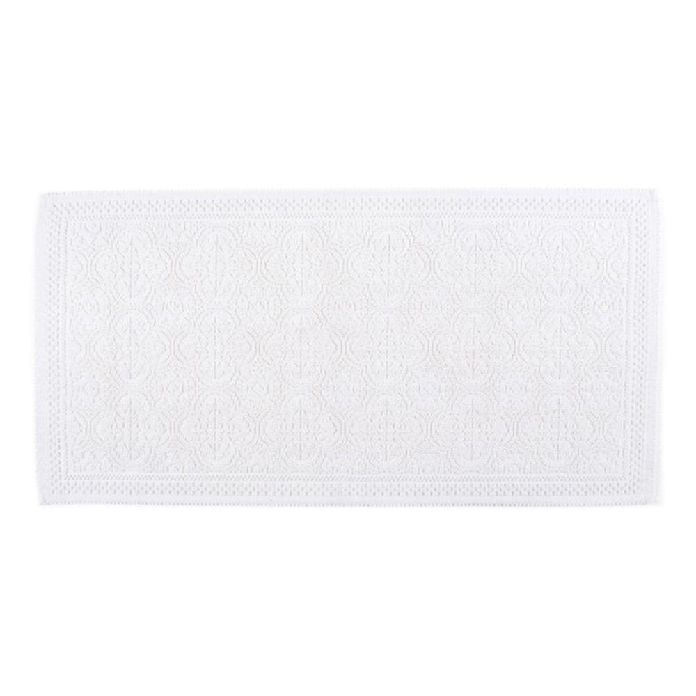 Harmony - Tapis de bain en coton Kymi 55x110 cm - Blanc