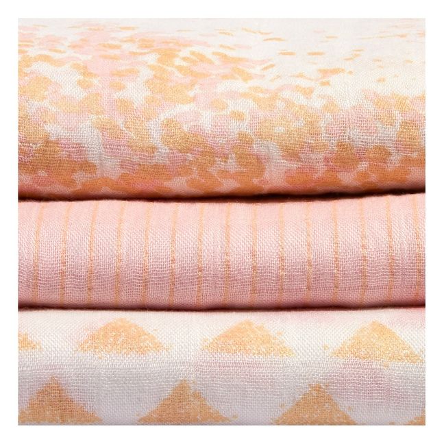 Metallic Maxi-Swaddles - Pack of 3 | Pink