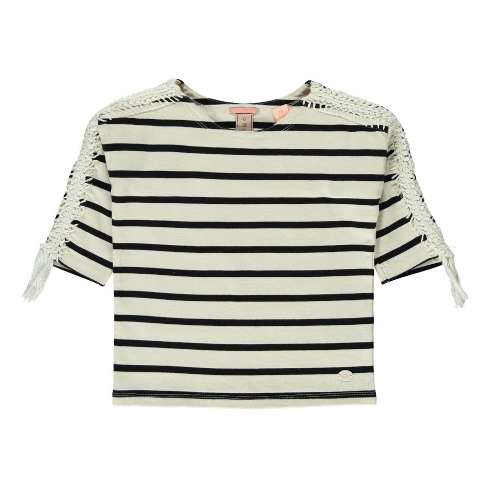Scotch & Soda - Marinière Crochet - Fille - Ecru