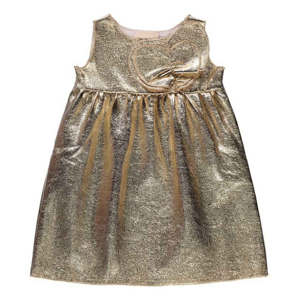 Douuod - Robe Métallisée - Fille - Doré