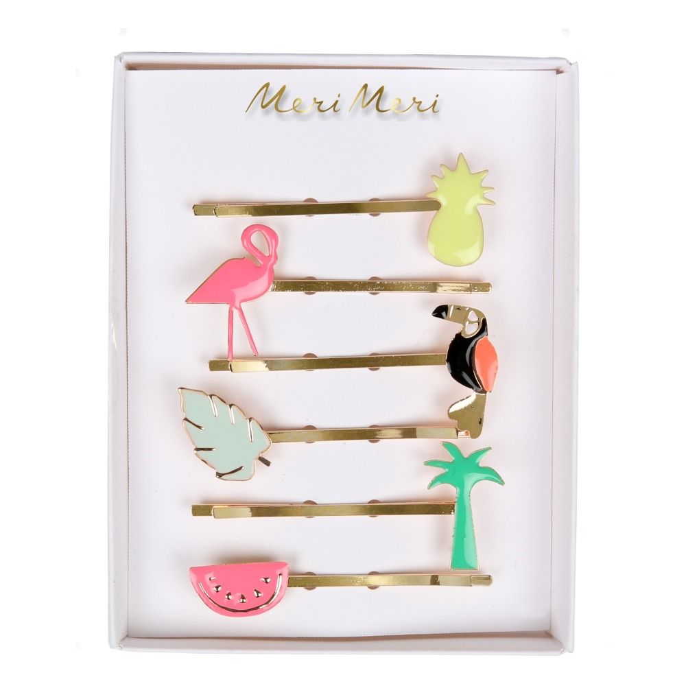 Meri Meri - Barrettes Tropical - Set de 6 - Fille - Multicolore