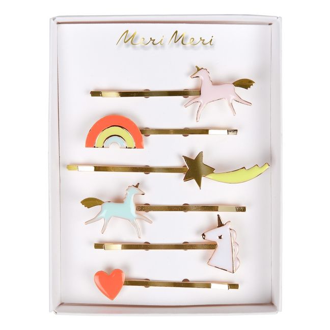 Barrettes Licorne - Set de 6