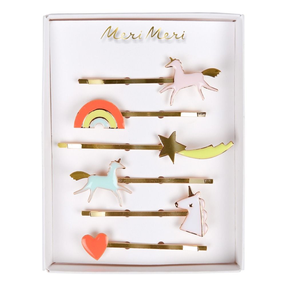Meri Meri - Barrettes Licorne - Set de 6 - Fille - Multicolore