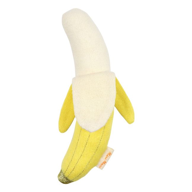 Rassel Banane aus Bio-Baumwolle 