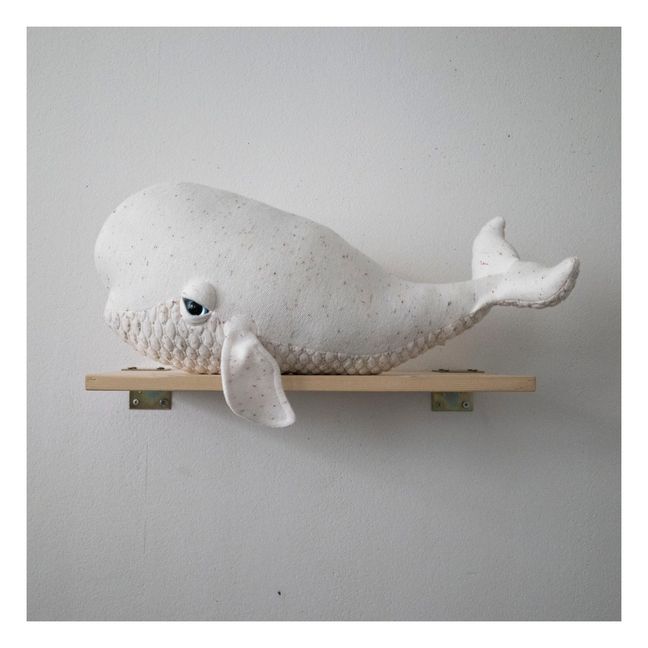 Plüsch-Beluga Albino 55 cm  | Weiß