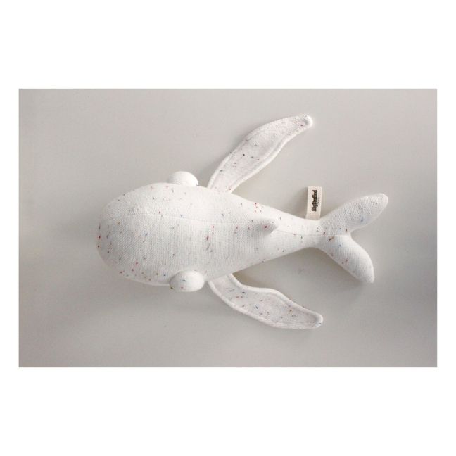 Mini Plüsch-Wal Albino 30 cm  | Weiß