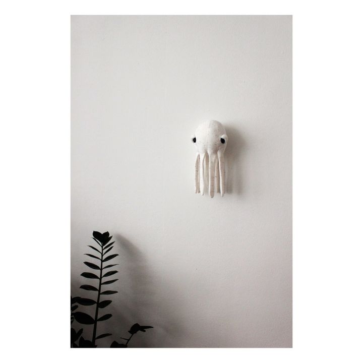Doudou mini poulpe Albino 30 cm | Blanc- Image produit n°7