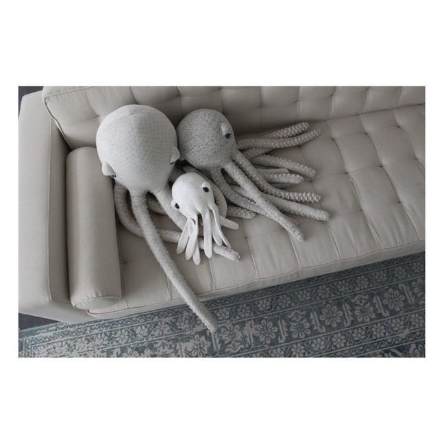 Peluche mini Pulpo Albino 30 cm | Blanco