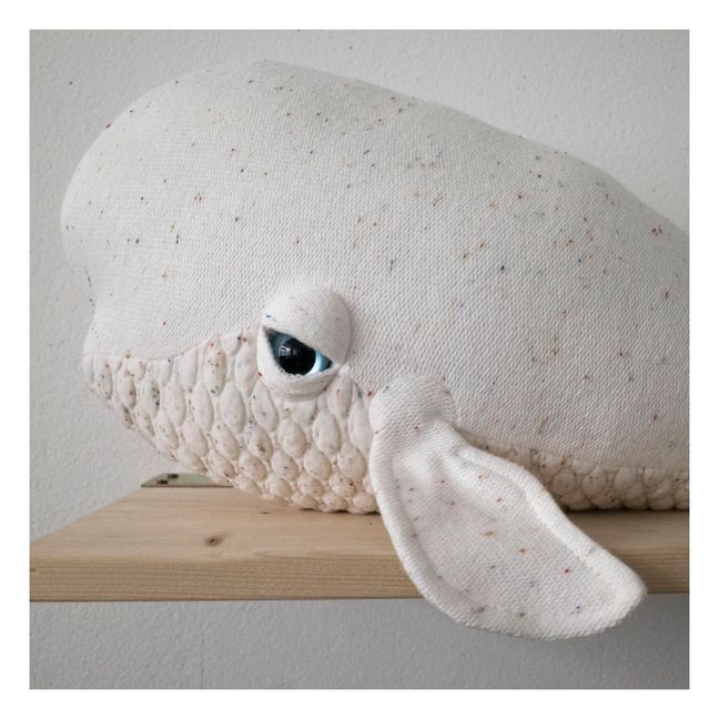 Plüsch-Beluga Albino 55 cm  | Weiß