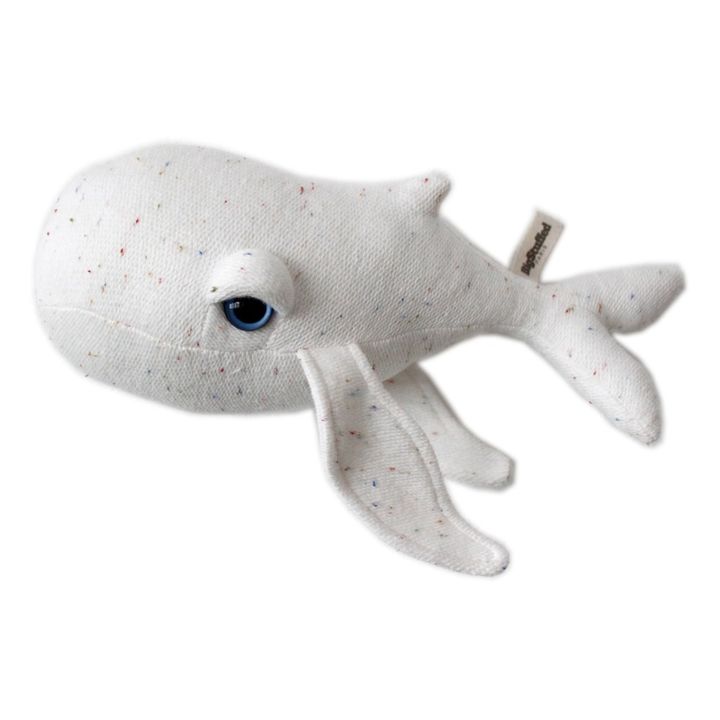 Albino Whale Mini Soft Toy 30cm | White- Product image n°0