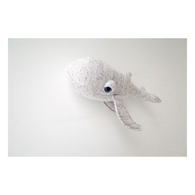 Peluche mini Ballena Grandpa 30 cm | Gris