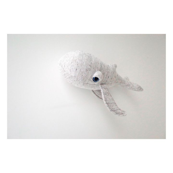 Peluche mini baleine Grandpa 30 cm | Gris- Image produit n°4